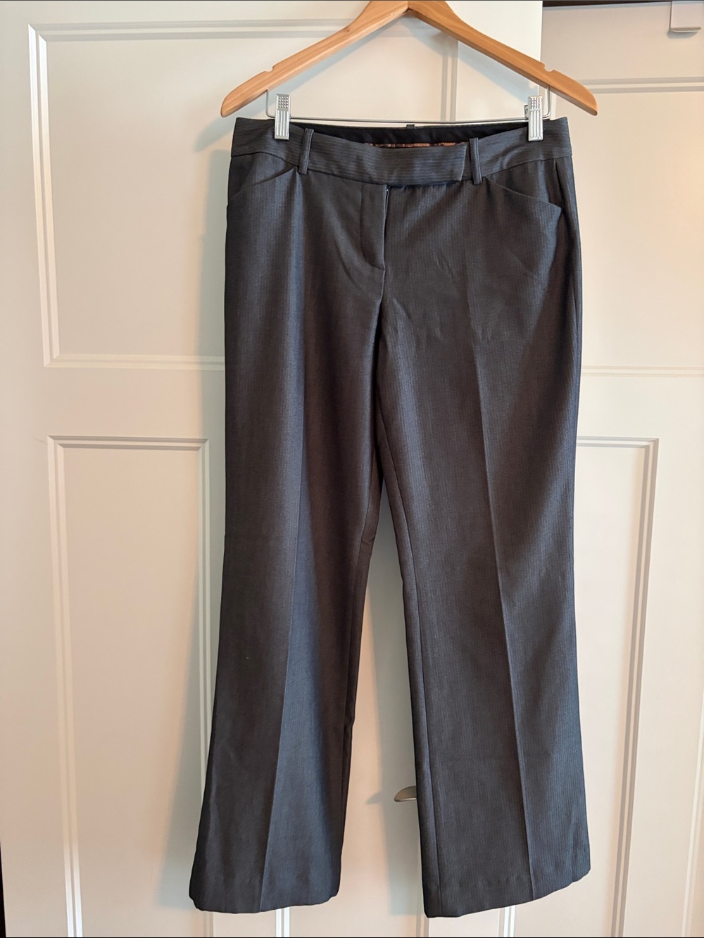 Express Women's Editor Gray Boot Cut Pants